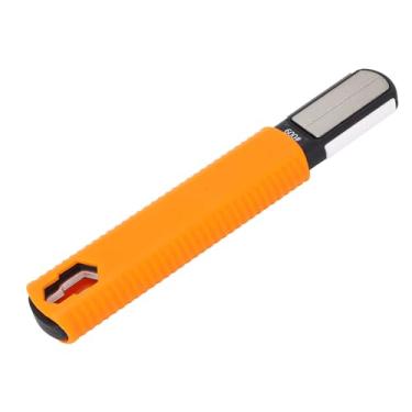 Imagem de Afiador de lâmina chave Ferramenta multifuncional afiador de jardim para cortador de grama Lâminas podadoras Machado com chave 10mm 13mm Cor laranja Design compacto