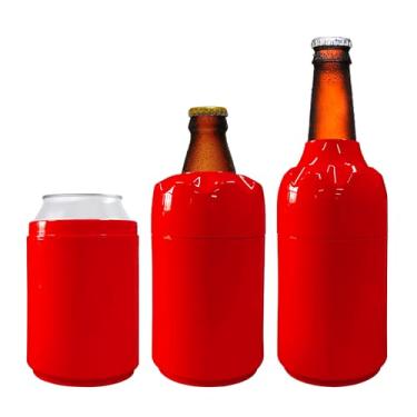 Imagem de Porta Garrafa Térmico 3 Em 1 Long Litrinho Lata Várias Cores (VERMELHO)