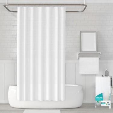 Imagem de Cortina Para Box Clean 1,80x1,38 m UTILIDADE DOMESTICA Cortina de Banh