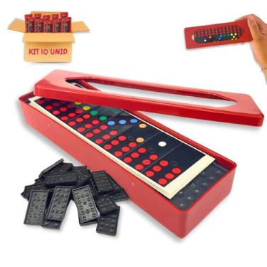 Imagem de Kit 10 Jogos Dominó Infantil De Plástico Prenda Festa Junina - Europio