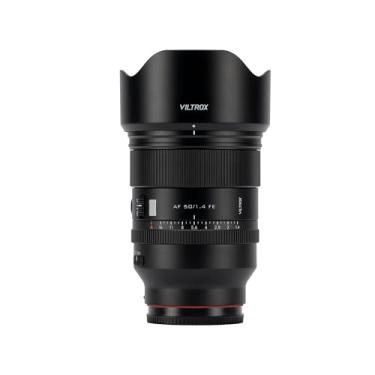 Imagem de VILTROX Lente F1.4 Pro FE de 50 mm, armação completa, foco automático, lente Prime de abertura grande com motor Hyper VCM compatível com câmeras Sony E-Mount A7IV A7C A7III A7RII A7III A7RIII A7RIV A9