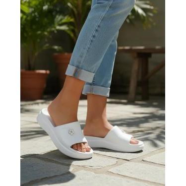 Imagem de Chinelo Piccadilly Smurfs Marshmallow Nuvem Impacto Conforto, Branco, 