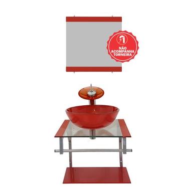 Imagem de Gabinete de Vidro 45cm para banheiro Cuba Redonda - Polônia - EKASA, V