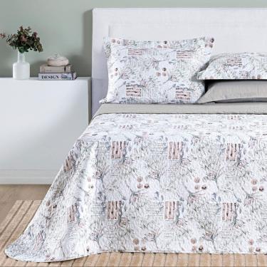 Imagem de Cobre Leito Queen Size 100% Algodão Selin 200 Fios Super