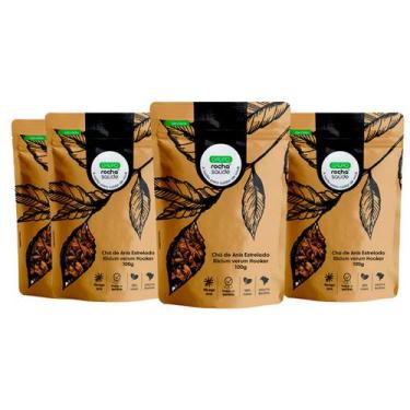Imagem de Kit 4 pct Chá de Anis Estrelado-Illicium Verum Hooker-100g - Rocha Saú