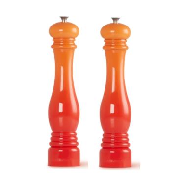 Imagem de KIT LE CREUSET MOEDORES DE PIMENTA E SAL EM PLÁSTICO ABS 30CM LARANJA