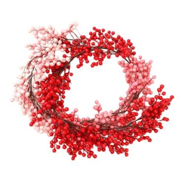 Imagem de oshhni Guirlanda de videiras artificiais, guirlanda de frutas vermelhas de inverno, enfeite para mesa de jantar, decoração suspensa falsa para festa de ano