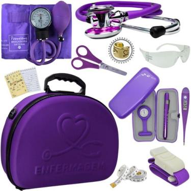 Imagem de Kit Fisioterapia Maleta Goniometro Martelo Buck Completo - Love Saude,