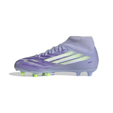 Imagem de adidas Tênis feminino F50 Sparkfusion Club Firm Artificial Ground, Tom violeta/limão lúcido/roxo, 39