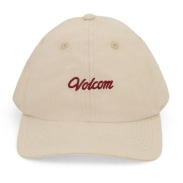 Imagem de Boné Volcom Dad Hat Cursive - Areia (Aba Dura)-Unissex