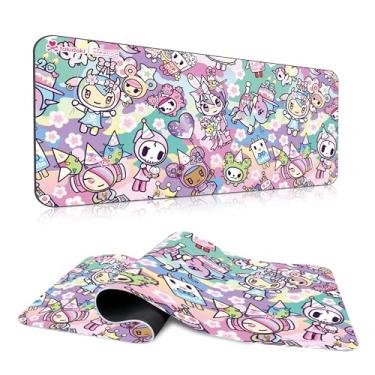 Imagem de Tokidoki Unicorno Mouse Pad Grande Gaming Computador Mouse Pad Teclado Estendido Acessórios de Mesa para Computador de Escritório Laptop (20º Aniversário 89.9 * 39.9 cm)