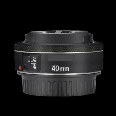 Imagem de Adesivo protetor para câmera EF 40 2.8 lente película de vinil para Canon EF 40 mm F2.8 STM acessórios de fotografia (preto fosco)