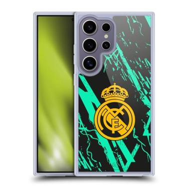 Imagem de Head Case Designs Capa de gel urbana oficialmente licenciada Real Madrid CF ouro verde [proteção de grau militar] compatível com Samsung Galaxy S25 Ultra e compatível com MagSafe