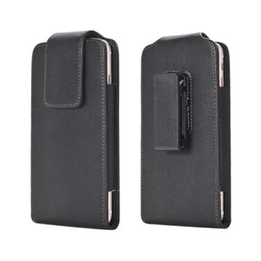 Imagem de Capa de couro PU para celular com clipe giratório para cinto para iPhone 12 Pro Max/Serve para Samsung Galaxy S23 FE/ S21 FE/ S20 FE/ S25+/ S24+/S23+/S22+/A15/ A54/ A53/ A52/ A33/ A35/ A25