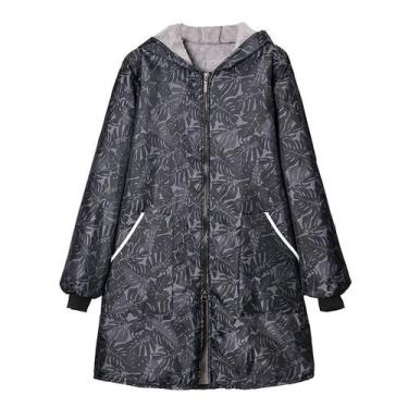 Imagem de Avental masculino com capuz de manga comprida para cozinha ou trabalho