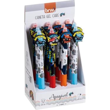 Imagem de Caneta Gel, BRW, Divert Gel, Cars, Apagável, 0,7 mm, Sortido, Display com 12