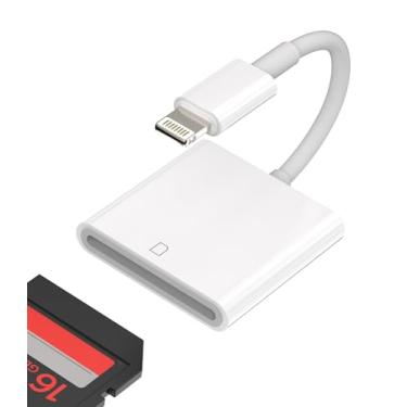Imagem de Leitor de cartão SD para Apple para iPhone 14 13 12 11 Pro MAX 7 8 Plus X XR XS para iPad Air Lightning para leitor de cartão SD acessórios de cabo conector flash compacto adaptador Memory Stick