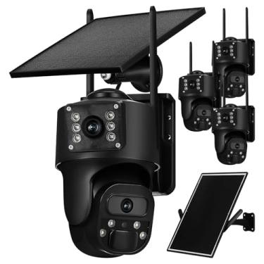 Imagem de Solar-Powered Outdoor Security Camera with LTE Router Weatherproof Construction Pir Sensor Night Vision for Rv Farm Surveillance US Version