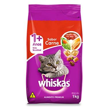 Imagem de Ração Para Gatos Whiskas Carne Adultos 1kg