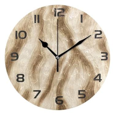 Imagem de GakkiGii Relógio de parede silencioso sem tique-taque de linhas abstratas, relógio moderno operado por bateria para escritório em casa, cozinha, quarto - fácil de ler