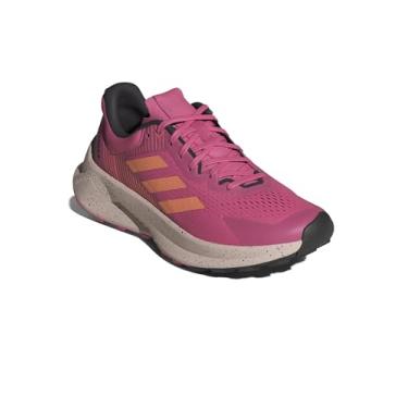 Imagem de adidas Tênis de corrida feminino Terrex Soulstride Flow Trail, Pink Fusion/Amber Tint/Preto, 40
