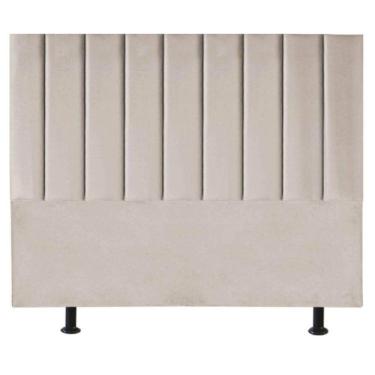 Imagem de Cabeceira Cama Box King Size Estofada 195 Cm Carla Suede Bege