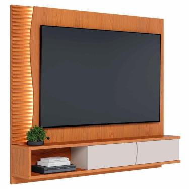 Imagem de Painel TV 65 Polegadas E Bancada Suspensa Sintra Freijó Off White C05 - Mpozenato