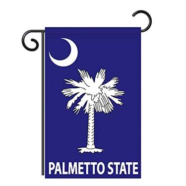 Imagem de Two Group G158023-P2 Bandeira de jardim vertical decorativa Palmetto Americano, 33 cm x 47 cm, multicolorida
