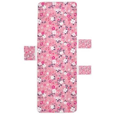 Imagem de STAYTOP Linda capa de toalha de cadeira de lounge, capa macia para espreguiçadeira, capas de cadeira de praia com bolsos para jardim, pátio, pátio, banhos de sol, gramado, 215 x 76 cm