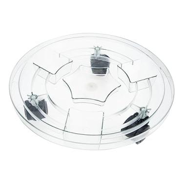 Imagem de YYBOES Suporte de vaso de flores com rodas Suporte de plantas móvel bandeja de vaso de plantas base de vaso de flores com rodas giratórias bandeja de vaso de flores inferior de vaso de flores suporte