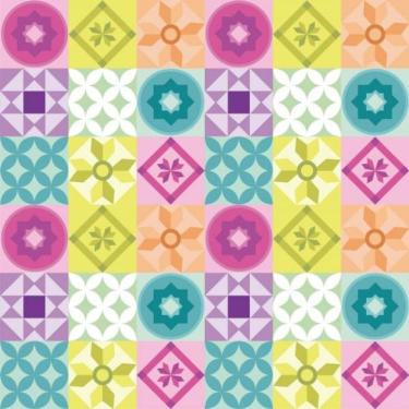 Imagem de Papel De Parede Azulejo Geométrico