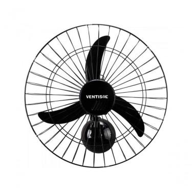 Imagem de Ventilador De Parede Ventisol Oscilante 60cm Aço Preto Bivolt