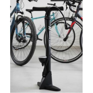 Imagem de Bomba Ar Oficina High One GF-55 Manômetro 160 Psi Pé Bike Cor:Preto, P