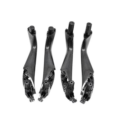 Imagem de Capa de acabamento da maçaneta interna da porta dianteira e traseira esquerda e direita, compatível com BMW Série 5 M5 G30 G31 F90 2017 2018 2019 2020 2021 51417438521(Carbonfiber 4PCS)