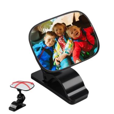 Imagem de Espelho de infantil, vidro de rotação de 360 graus, espelho de assento de de visão ampla transparente para crianças | para visualização de viagens no banco traseiro de caminhão