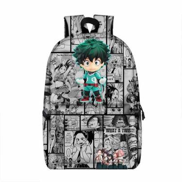 Imagem de Mochila My Hero Academia Midoriya Izuku Cartoon Kids School