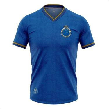 Imagem de Camisa Cruzeiro Retro 2023 Home Triplice Coroa Azul Raposa-Masculino