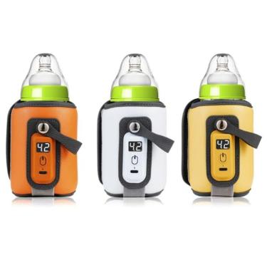 Imagem de Aquecedor de mamadeiras portátil à prova d`água com 5 configurações de temperatura