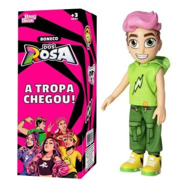 Imagem de Boneco Void Articulado Turma Dos Rosa Com Chaveiro - Nova Brink