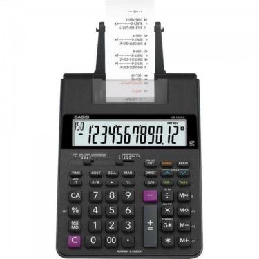 Imagem de Calculadora Com Bobina Casio Hr-100rc 12 Dígitos Preta
