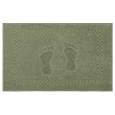 Imagem de Toalha De Piso Pezinho 100% Algodão 45x68cm Appel Verde Bandeira