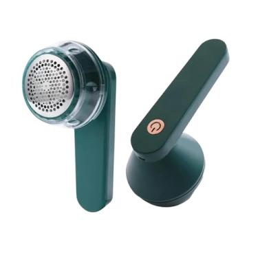Imagem de Papa Bolinhas Elétrico Portátil Recarregável Removedor de Fiapos e Pelos USB com Lâmina Afiada de Aço Inox Ideal para Roupas Sofás e Tecidos em Geral Premium