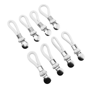 Imagem de Jiawu Clipes de Toalhas de chá Pendurados de Algodão Tecido para Armários de Banheiro de Cozinha Suportes de Cabide de Pano, Conjunto de 8 Clipes, Ideal para Férias de Banheiro de Cozinha