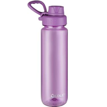 Imagem de OLDLEY Garrafa de água de 946 ml, garrafa de água esportiva Tritan com alça de transporte e tampa de bico, garrafas grandes à prova de vazamento e livre de BPA para casa, viagem, escola, ao ar livre