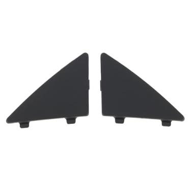 Imagem de SG Store Par de tampas de gancho de reboque para para-choque dianteiro compatíveis com Mazda 3 2014-2016 BHN1-50-101 102 capas de substituição ABS pretas