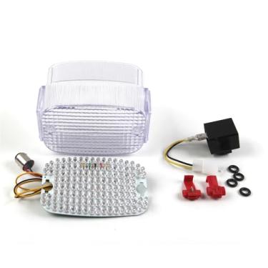 Imagem de Lanterna traseira de LED Arashi para Kawasaki Vulcan 800 Classic, Vulcan 1500, Vulcan 1988, Nomad 1999-2006, peças de acessórios de reposição de motocicleta, luz traseira de freio, lente transparente