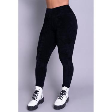 Imagem de Calça Veludo Cotelê Serra e Mar Legging Grossa Cós Alto Inverno Cintura Alta Feminino-F...