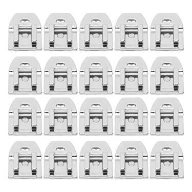 Imagem de Calcador de zíper invisível, aço inoxidável, 20 pacotes, acessórios duráveis ​​de máquina de costura para artesanato doméstico e projetos diy