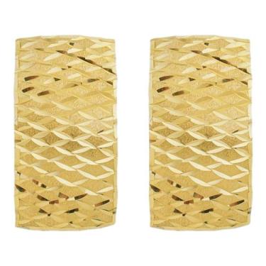 Imagem de Brinco Estilo Escrava Rendado Ouro 18k Losango Feito A Mão - Aea Joias
