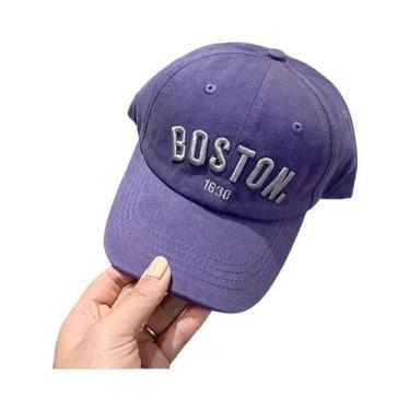 Imagem de Boné De Beisebol Ajustável Para Crianças Com Letra Bordada, Chapéu De 